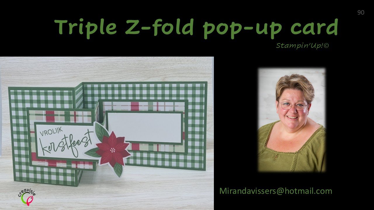 Tripple Z fold pop out card!