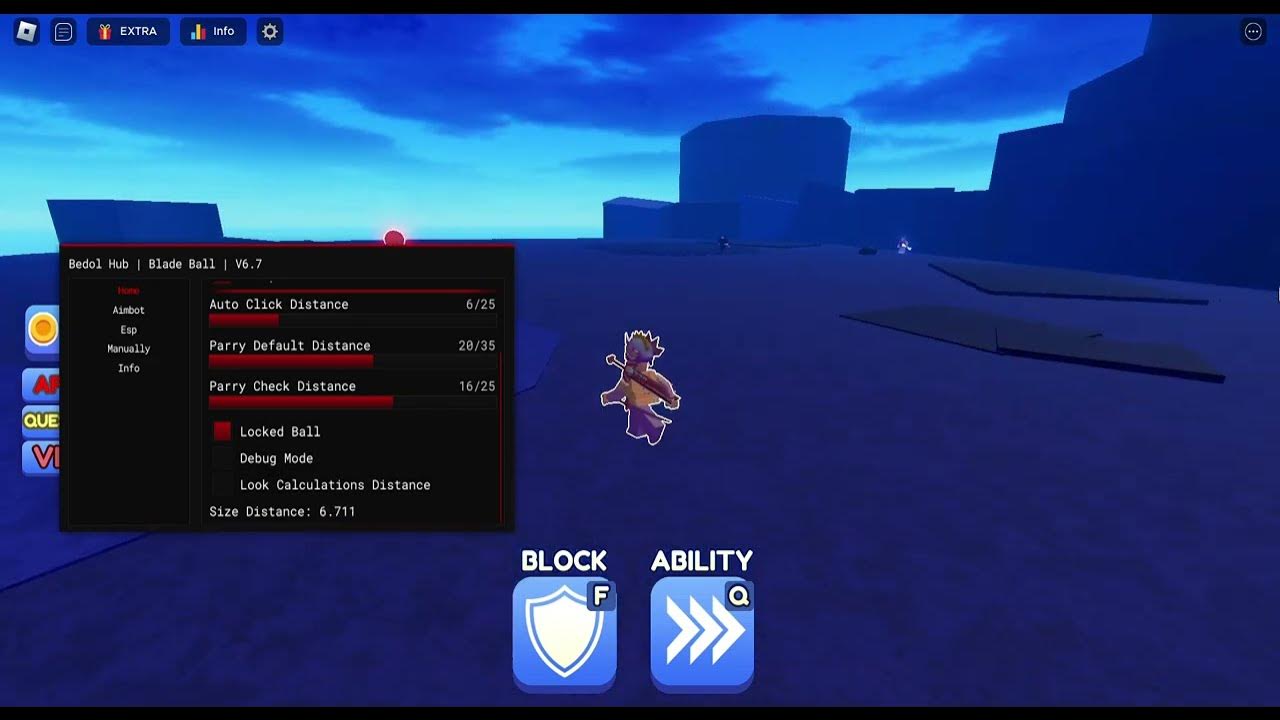 Blade Ball x Script, Blade Ball x Roblox Script Menu