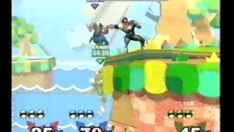 DDRKirby(ISQ) - 3-23,24-11 - SSBM - #35 - Green(Falcon) vs. Red(Falcon) vs. Blue(Falcon).MPG