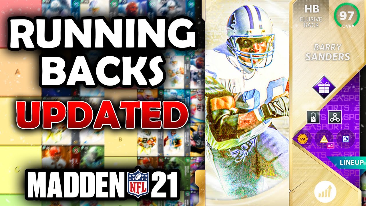 RANKING the BEST Running Backs in Madden 21 Ultimate Team (Tier List)