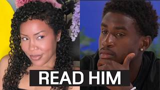 MARA READS SIMBA DOWN- LOVE ISLAND, UK