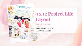 Project Life Week 39 | Paper Rose Studio | Maya&#39;s Garden | Kitaholic Kits
