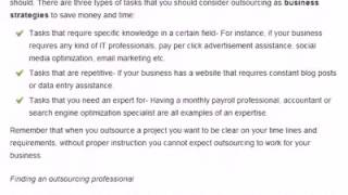 Outsourcing: Make It One of Your Business Strategies
