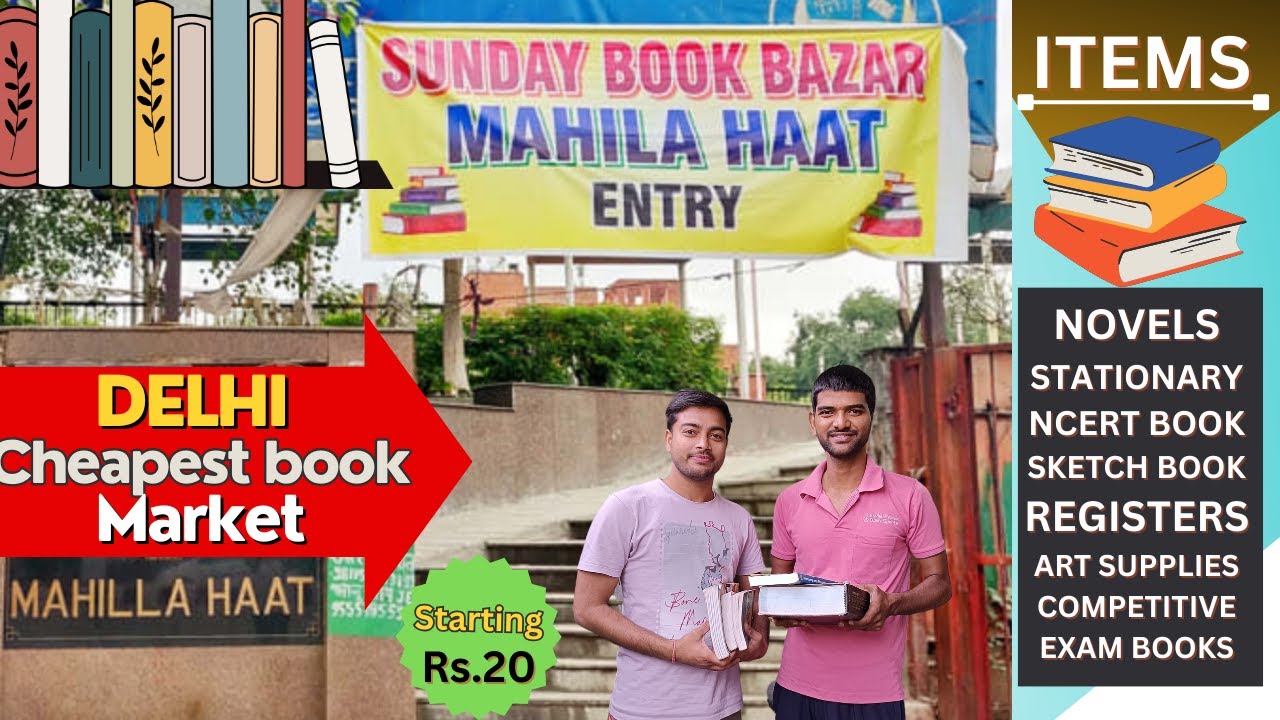 cheapest-book-market-in-delhi-mahila-haat-daryaganj-sunday-book-market