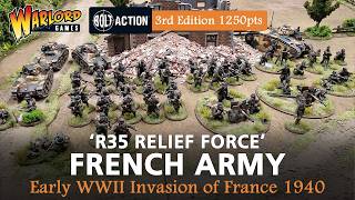'R35 RELIEF FORCE' Bolt Action 3rd Edition Early War French Army 1250pts screenshot 2