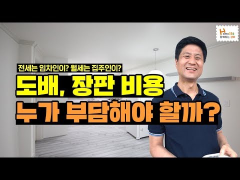 도배, 장판! 전세는 집주인이 해 주고, 월세는 임차인이 한다?!! 법대로 하면?!