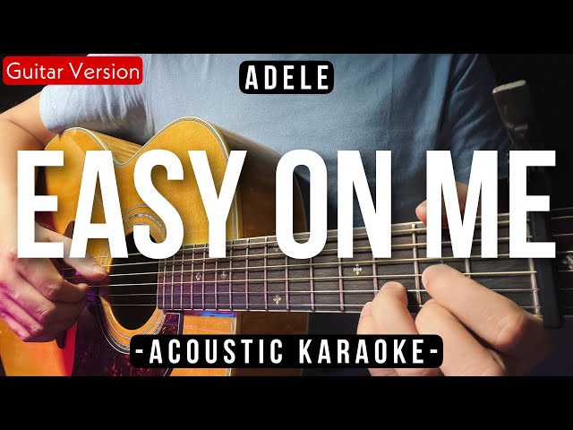 Easy On Me [Karaoke Acoustic] - Adele [High Quality Backing Track] class=