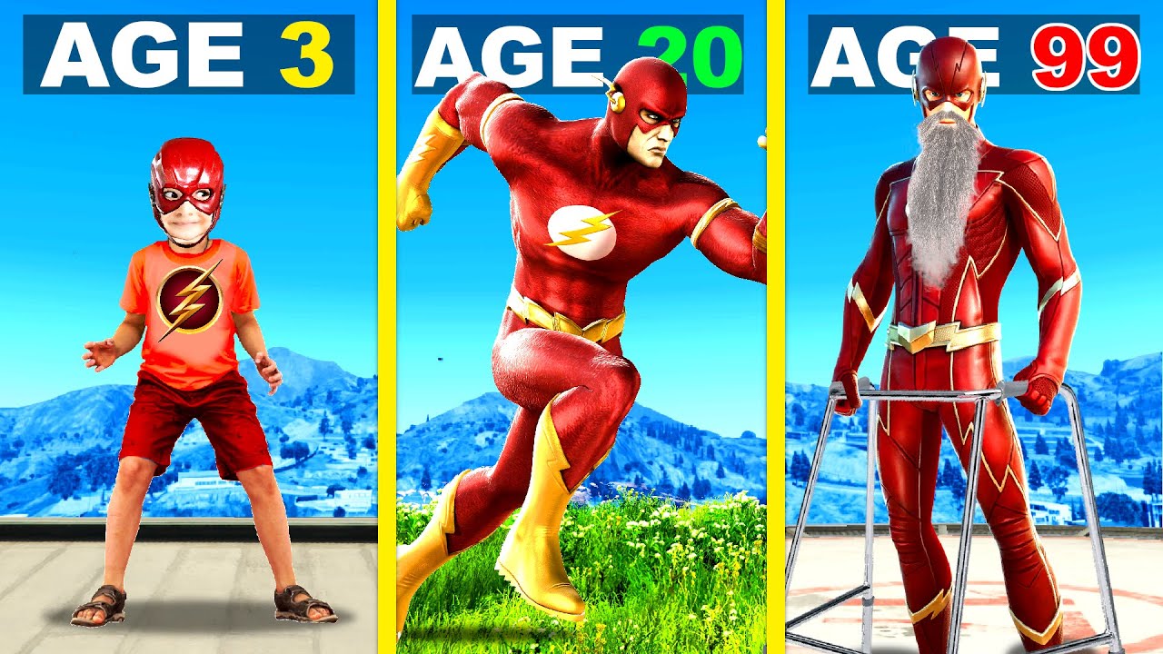Surviving 99 YEARS As THE FLASH In GTA 5 ...