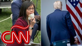 “Pregúntele a China”, Trump a reportera asiáticoestadounidense