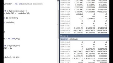 C++ ile Programlamaya Giriş Ders 8c - Dinamik Hafıza Yönetimi Örnekleri