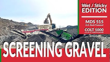 MDS M515 Rock Trommel & Colt 1000 Scalping Screen – Precision Rock & Gravel Screening
