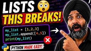 Python Lists Made EASY 😳 | 90% Beginners Make This Mistake!