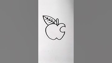 Apple Drawing 🍎 How to draw Apple #shorts