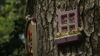 Fairy door exhibit at Leu Gardens