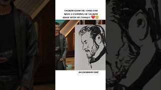 Made A Painting Of Salman Khan With His Tongue ...