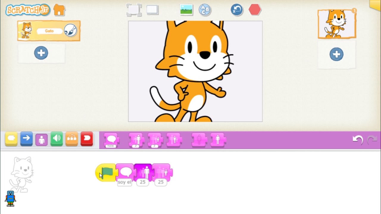 Primeros pasos Scratch Jr Apariencia Tutorial 2 YouTube