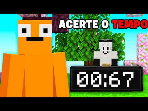 Whoever Gets Closest to the Time Wins in Minecraft!