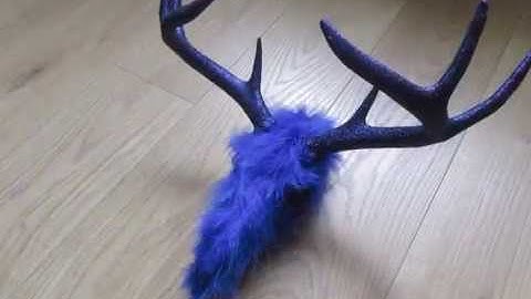 3D Printed Whitetail Deer Skull Feather