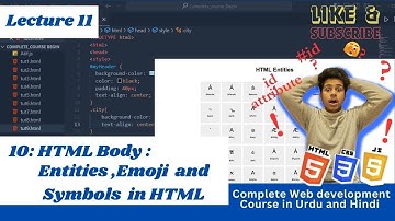 HTML tutorial: HTML entities | Web Development tutorial #11