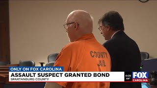 Assault suspect granted bond