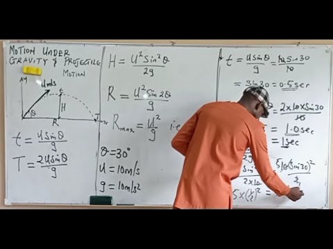 MOTION UNDER GRAVITY AND PROJECTILE MOTION - YouTube