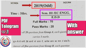 electronics drawing and drafting | previous year question 2019 (odd) | 3rd sem electronics | sbte |