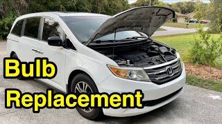 How to replace headlight bulbs on Honda Odyssey Profile