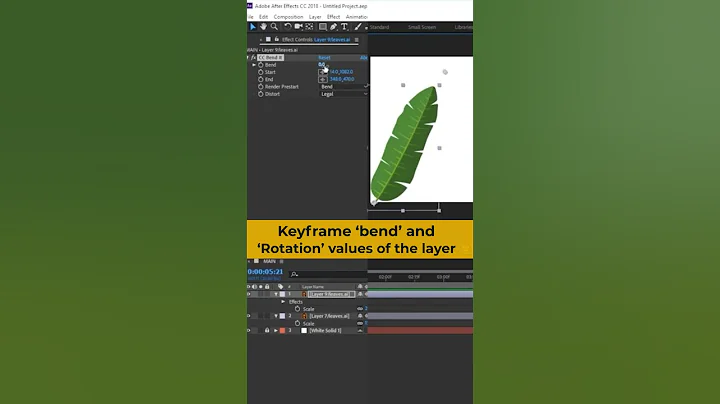 Animating leaves in After Effects | Easy Tutorial #motiongraphics