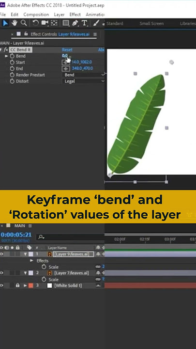Animating leaves in After Effects | Easy Tutorial #motiongraphics