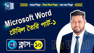 Ms word Table Create A-Z Part -01, মাইক্রোসফট ওয়ার্ডে টেবিল তৈরি করা শিখুন পর্ব-০১
