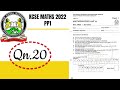 KCSE MATHS PP1 2022 | qn 20 | GEOMETRICAL CONSTRUCTION