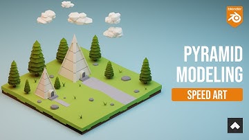 Low poly world blender | Alien Pyramid | Beginner Level #lowpolyart  #blender3d