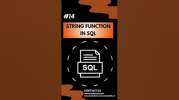 String Function in SQL || Types of SQL Function | Examples |