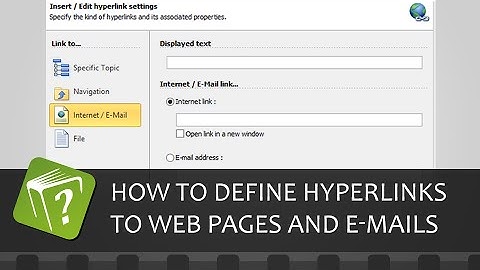 How to define hyperlinks to web pages and e-mail (Step-by-step guide)