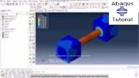 Simulation of bolt load in Abaqus.