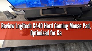 Review Logitech G440 Hard Gaming Mouse Pad, Optimized for Gaming Sensors, Moderate Surface Friction,