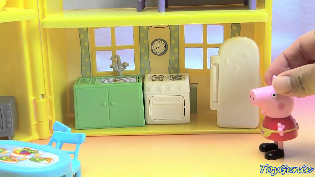 Peppa Pig Frozen Anna Elsa Playdate Play Doh in Peek N Surprise Playhouse