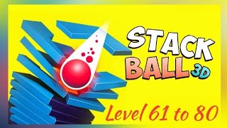 Stack Ball Gameplay - Level 61 to 80 | Crash Platforms | Tiny Toons screenshot 5