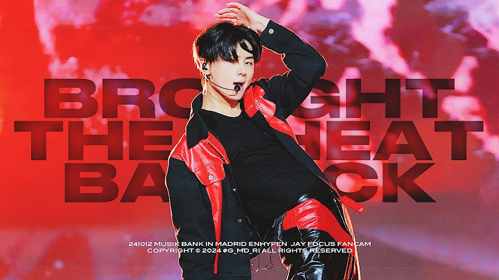 [4K] 241012 'Brought The Heat Back'📍MUSIK BANK IN MADRID | 엔하이픈 제이 직캠 ENHYPEN Jay FanCam