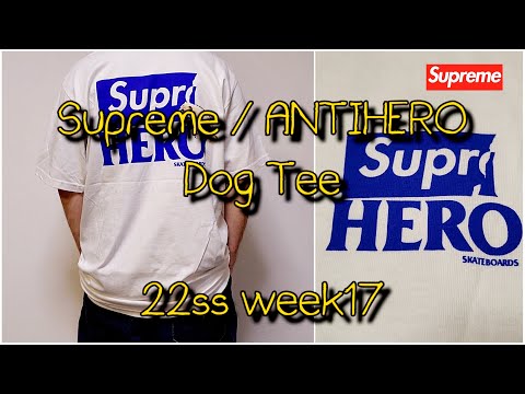 Supreme / ANTIHERO Dog Tee 22ss week17 シュプリーム / アンタイ