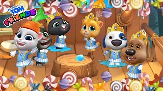 Talking tom and friends playing with water balloons part-4 || talking friends new episode ||
