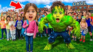KUZEY ELİF HULK OLDU ‼️ OKULDA PARTİYE GİTTİ !!