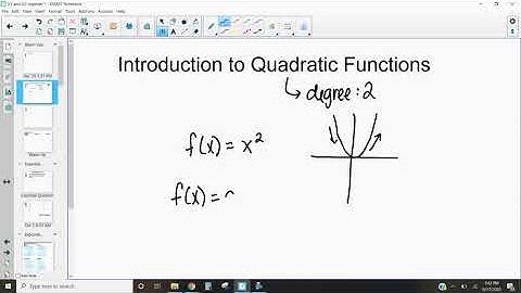 Introduction to Quadratic Functions