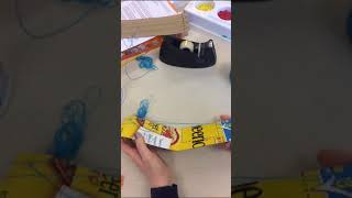 Cardboard loom for Beads Part 1