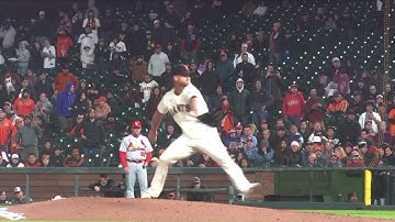 Alex Cobb Slow Motion Pitching Mechanics (3rd Base Side View)