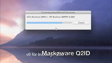 Q2IDv6 Demo of a QuarkXPress to InDesign conversion in CS6