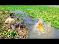 Fishing Video || Village boys  constantly catch fish with new techniques || Best hook trap