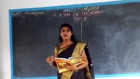 8th English (A Day In The Ashram Part 2)