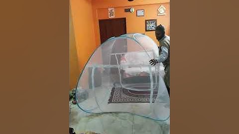mosquito net folding: easy and quick way in just 4 simple steps (classic mosquito net)