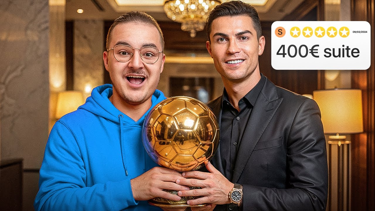 ΕΜΕΙΝΑ ΣΕ 400€ ΣΟΥΙΤΑ ΣΤΟ ΞΕΝΟΔΟΧΕΙΟ ΤΟΥ CRISTIANO RONALDO 